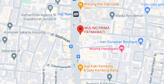 Maps Wuling Prima Fatmawati